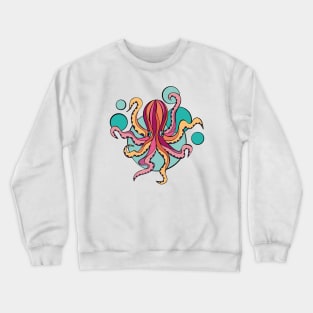 Pink Octopus Crewneck Sweatshirt